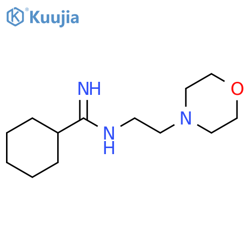 Cyclohexanecarboximidamide, N-[2-(4-morpholinyl)ethyl]- structure