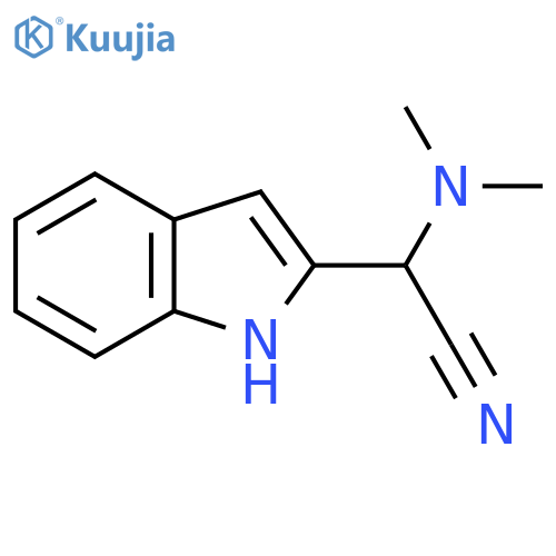 alpha-(Dimethylamino)indole-2-acetonitrile structure