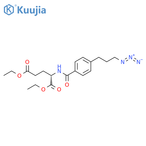 L-Glutamic acid, N-[4-(3-azidopropyl)benzoyl]-, diethyl ester structure