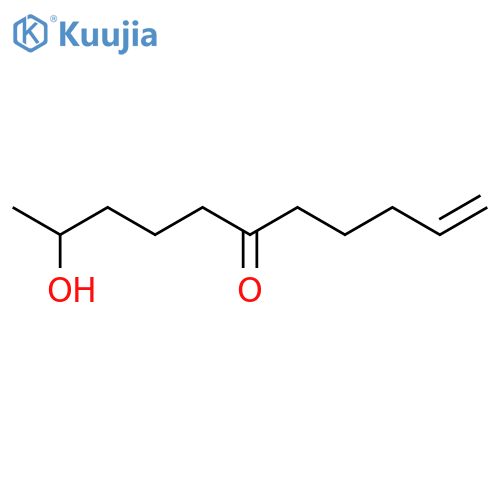 1-Undecen-6-one, 10-hydroxy-, (±)- structure
