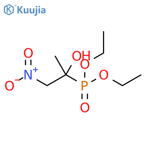 Phosphonic acid, (1-hydroxy-1-methyl-2-nitroethyl)-, diethyl ester structure