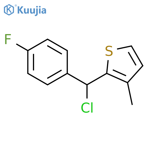 Thiophene, 2-[chloro(4-fluorophenyl)methyl]-3-methyl- structure