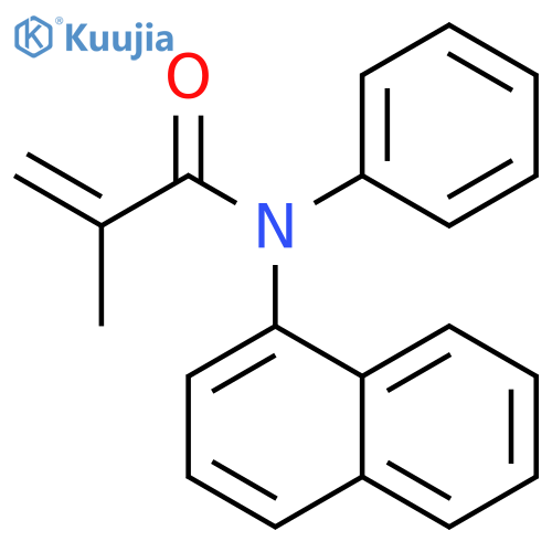 2-Propenamide,2-methyl-N-1-naphthalenyl-N-phenyl- structure