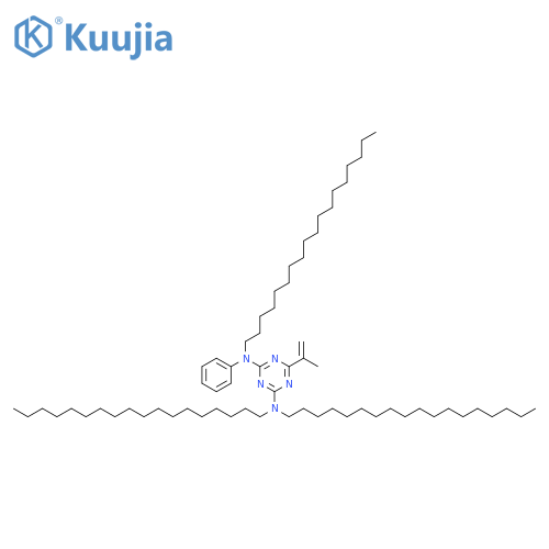 1,3,5-Triazine-2,4-diamine, 6-(1-methylethenyl)-N2,N2,N4-trioctadecyl-N4-phenyl- structure