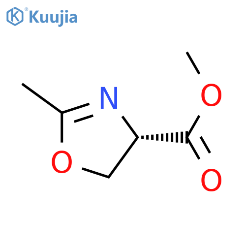 4-Oxazolecarboxylicacid,4,5-dihydro-2-methyl-,methylester,(4S)-(9CI) structure