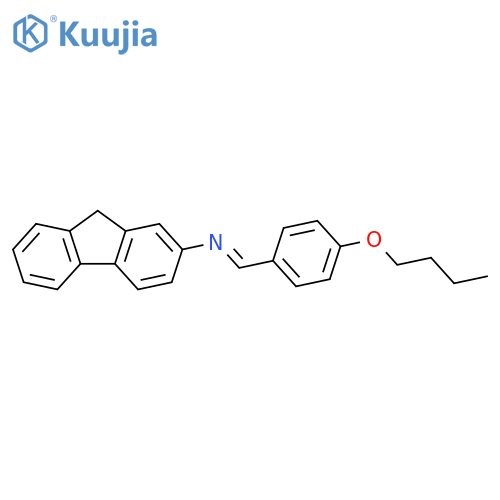 9H-Fluoren-2-amine, N-[(4-butoxyphenyl)methylene]-, (E)- structure