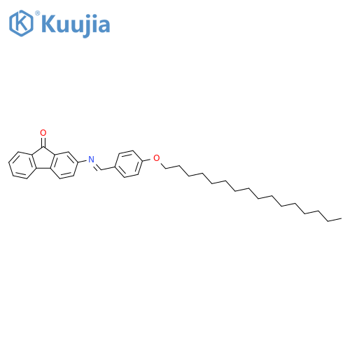 9H-Fluoren-9-one, 2-[[[4-(hexadecyloxy)phenyl]methylene]amino]-, (E)- (9CI) structure