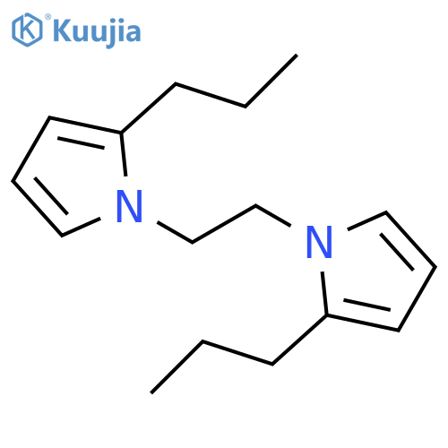 1H-Pyrrole, 1,1'-(1,2-ethanediyl)bis[2-propyl- structure