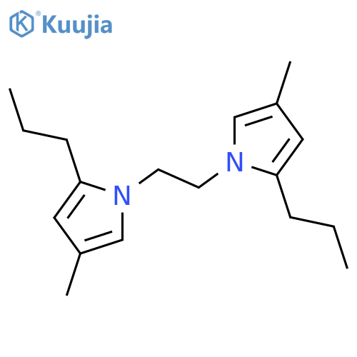 1H-Pyrrole, 1,1'-(1,2-ethanediyl)bis[4-methyl-2-propyl- structure