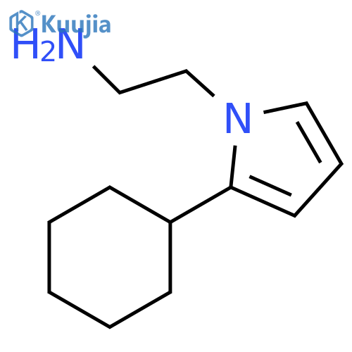 1H-Pyrrole-1-ethanamine, 2-cyclohexyl- structure