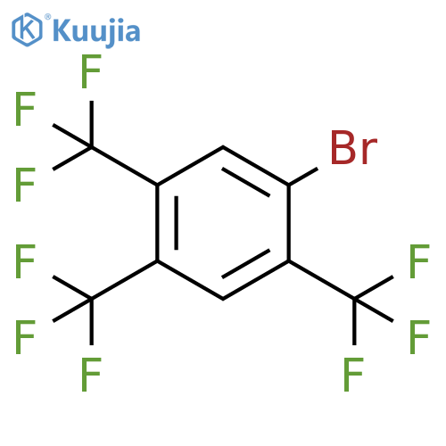 Benzene, 1-bromo-2,4,5-tris(trifluoromethyl)- structure