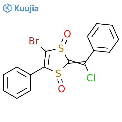 1,3-Dithiole, 4-bromo-2-(chlorophenylmethylene)-5-phenyl-, 1,3-dioxide structure