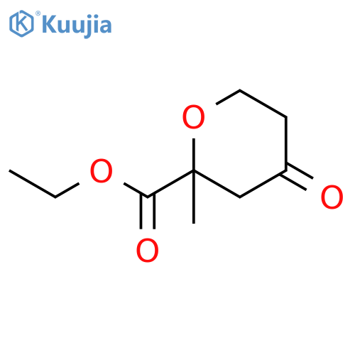 2H-Pyran-2-carboxylic acid, tetrahydro-2-methyl-4-oxo-, ethyl ester structure