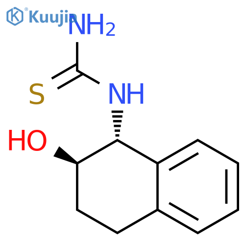 rac-(1R,2R)-2-hydroxy-1,2,3,4-tetrahydronaphthalen-1-ylthiourea, trans structure