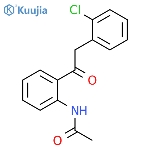 Acetamide, N-[2-[(2-chlorophenyl)acetyl]phenyl]- structure