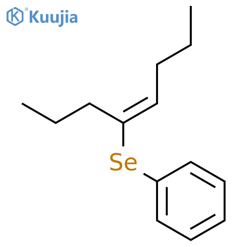 Benzene, [[(1E)-1-propyl-1-penten-1-yl]seleno]- structure