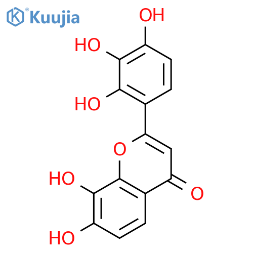 4H-1-Benzopyran-4-one, 7,8-dihydroxy-2-(2,3,4-trihydroxyphenyl)- structure