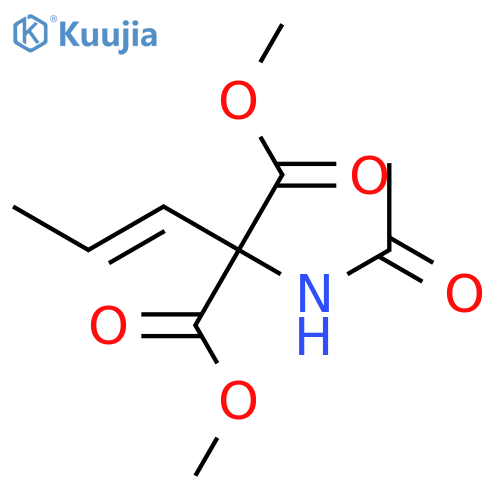 Propanedioic acid, (acetylamino)-2-propenyl-, dimethyl ester structure