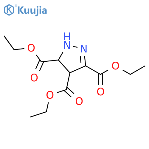 1H-Pyrazole-3,4,5-tricarboxylic acid, 4,5-dihydro-, triethyl ester structure