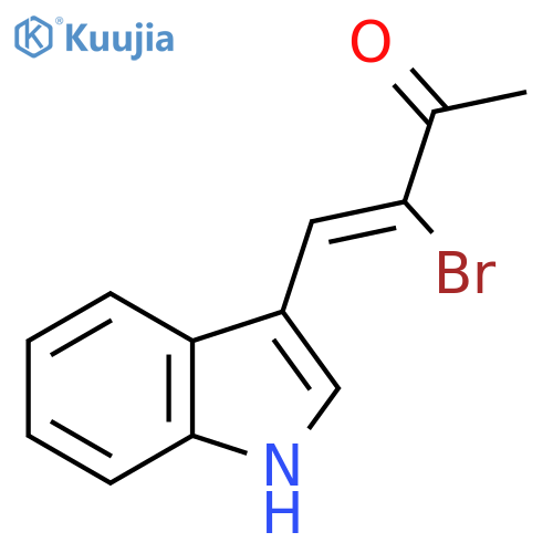 3-Buten-2-one, 3-bromo-4-(1H-indol-3-yl)-, (Z)- structure