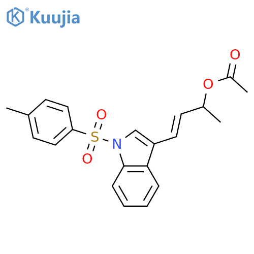1H-Indole, 3-[3-(acetyloxy)-1-butenyl]-1-[(4-methylphenyl)sulfonyl]-, (E)- (9CI) structure
