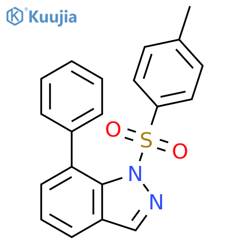 1H-Indazole, 1-[(4-methylphenyl)sulfonyl]-7-phenyl- structure