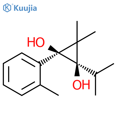 1,2-Cyclopropanediol,3,3-dimethyl-1-(1-methylethyl)-2-(2-methylphenyl)-, cis- structure