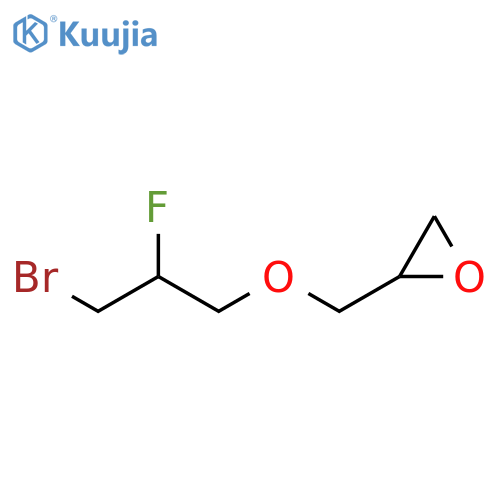 Oxirane, [(3-bromo-2-fluoropropoxy)methyl]- structure