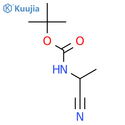tert-butyl 1-cyanoethylcarbamate structure
