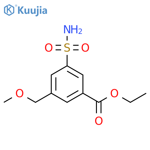 ethyl 3-(methoxymethyl)-5-sulfamoylbenzoate structure