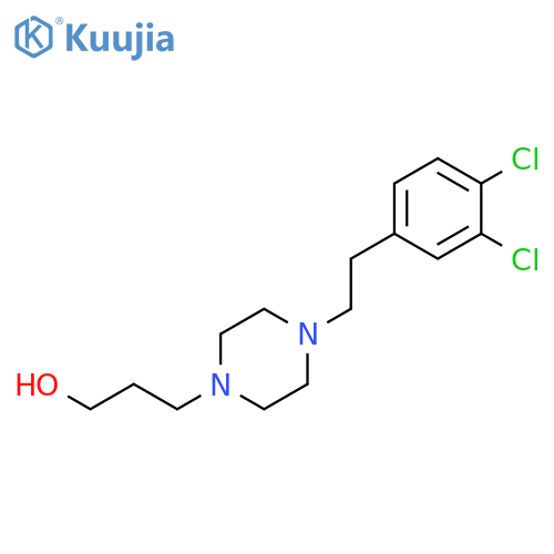 1-Piperazinepropanol, 4-[2-(3,4-dichlorophenyl)ethyl]- structure