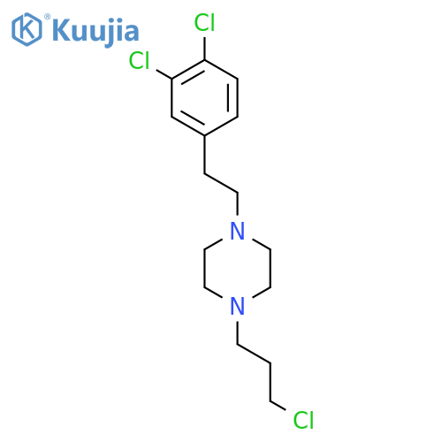 Piperazine, 1-(3-chloropropyl)-4-[2-(3,4-dichlorophenyl)ethyl]- structure
