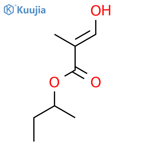 2-PROPENOIC ACID, 3-HYDROXY-2-METHYL-, 1-METHYLPROPYL ESTER structure
