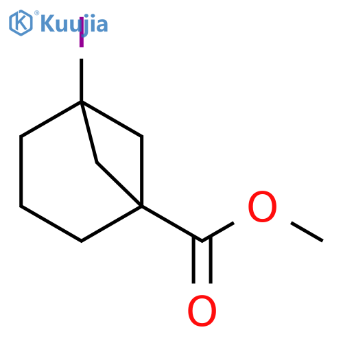 Bicyclo[3.1.1]heptane-1-carboxylic acid, 5-iodo-, methyl ester structure
