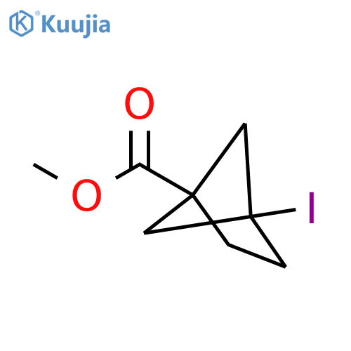 Bicyclo[2.1.1]hexane-1-carboxylic acid, 4-iodo-, methyl ester structure