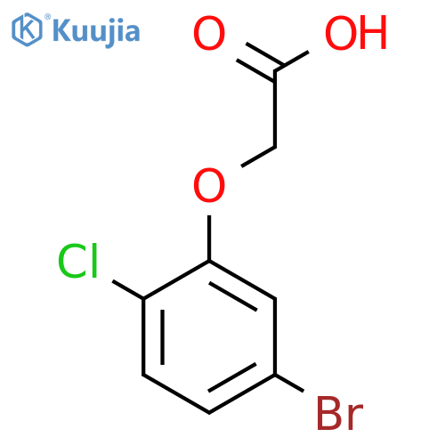 2-(5-Bromo-2-chlorophenoxy)acetic acid structure