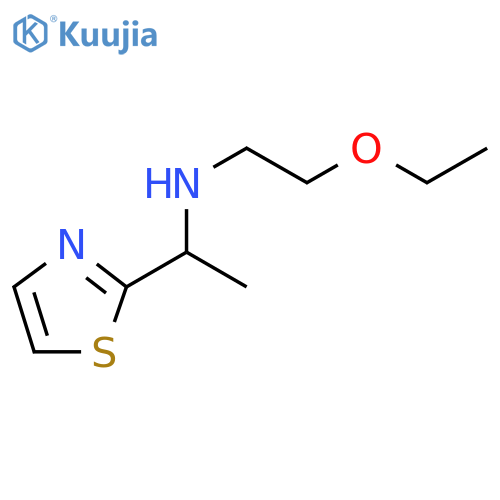(2-ethoxyethyl)1-(1,3-thiazol-2-yl)ethylamine structure