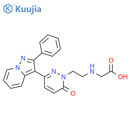 Glycine,N-[2-[6-oxo-3-(2-phenylpyrazolo[1,5-a]pyridin-3-yl)-1(6H)-pyridazinyl]ethyl]- structure