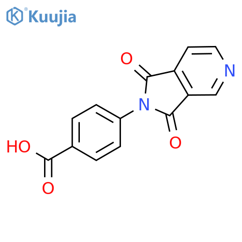 4-(1,3-Dioxo-1,3-dihydro-2H-pyrrolo3,4-cpyridin-2-yl)benzoic acid structure