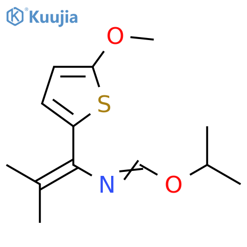 Methanimidic acid, N-[1-(5-methoxy-2-thienyl)-2-methyl-1-propen-1-yl]-, 1-methylethyl ester structure