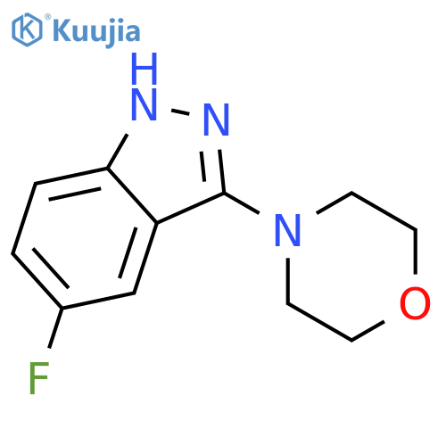 1H-Indazole, 5-fluoro-3-(4-morpholinyl)- structure