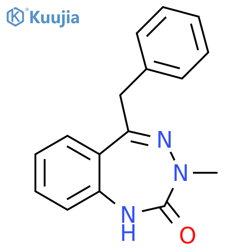 2H-1,3,4-Benzotriazepin-2-one, 1,3-dihydro-3-methyl-5-(phenylmethyl)- structure