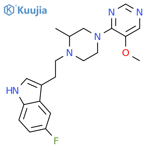 1H-Indole,5-fluoro-3-[2-[4-(5-methoxy-4-pyrimidinyl)-2-methyl-1-piperazinyl]ethyl]- structure