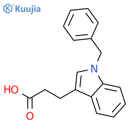 3-(1-Benzyl-1H-indol-3-yl)propionic Acid structure