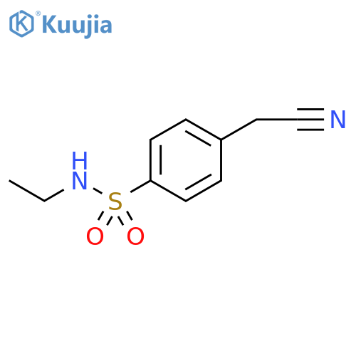 4-(Cyanomethyl)-n-ethylbenzenesulfonamide structure