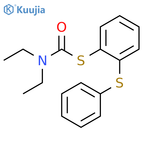 Carbamothioic acid, diethyl-, S-[2-(phenylthio)phenyl] ester structure
