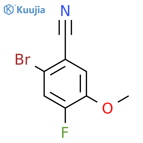 2-Bromo-4-fluoro-5-methoxybenzonitrile structure
