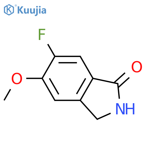 1H-Isoindol-1-one, 6-fluoro-2,3-dihydro-5-methoxy- structure