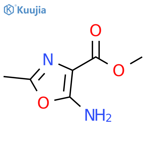 4-Oxazolecarboxylic acid, 5-amino-2-methyl-, methyl ester structure
