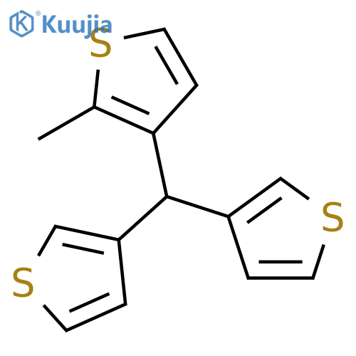 Thiophene, 3-(di-3-thienylmethyl)-2-methyl- structure